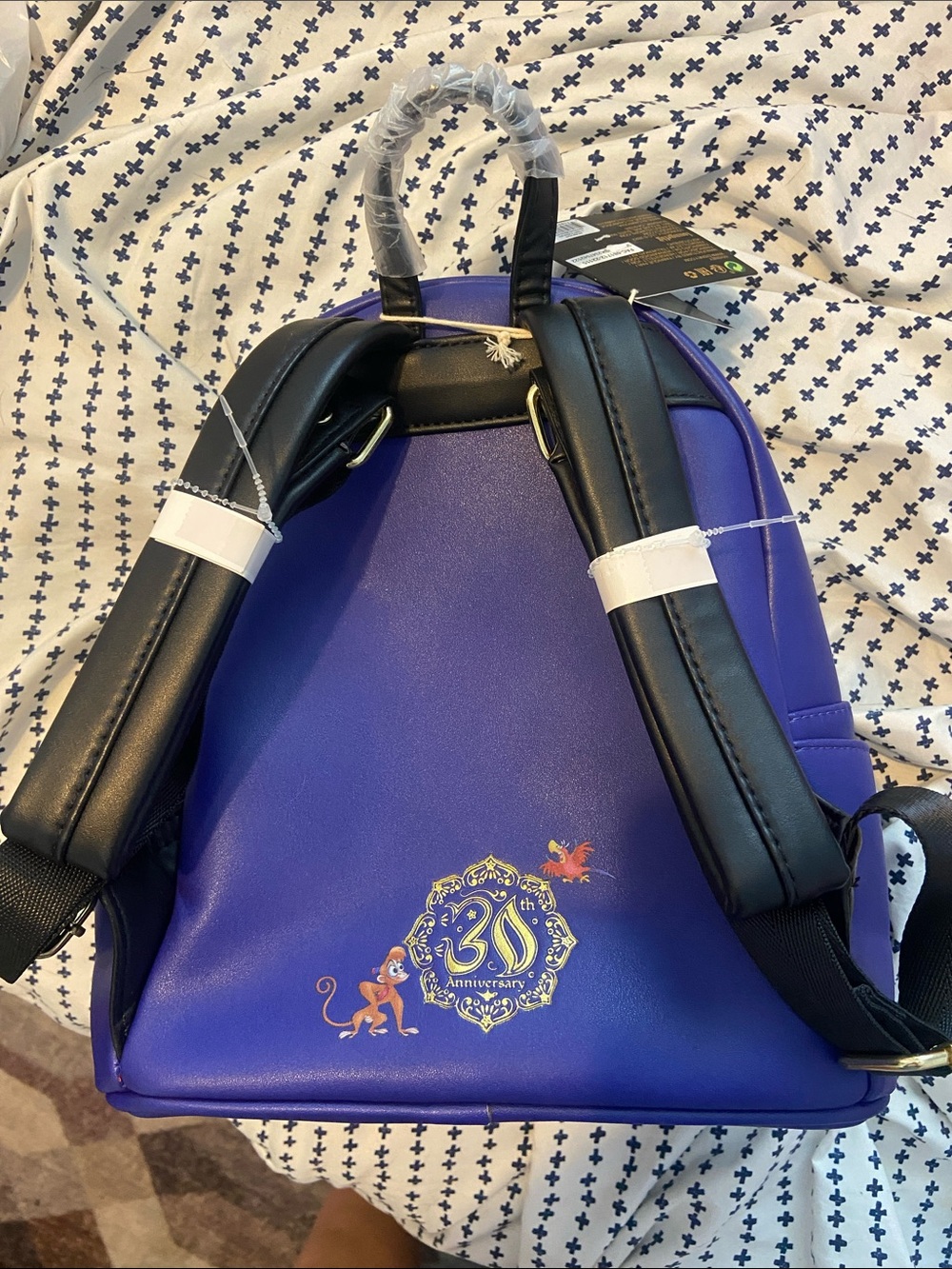 Loungefly Blue and Purple Aladdin Kids Backpack - Picture 2 of 3